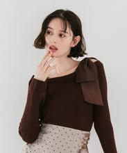 画像をギャラリービューアに読み込む, 肩リボンシアーニット/TT548304