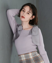 画像をギャラリービューアに読み込む, 肩リボンシアーニット/TT548304