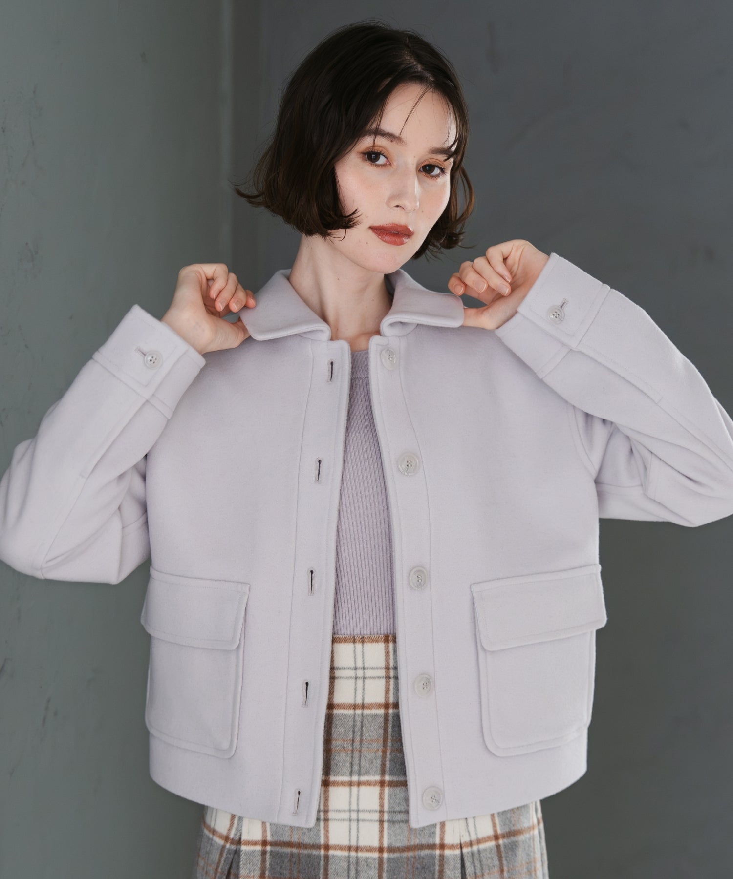 ステンカラーポケットショートコート/TT548604 – MISCH MASCH|31 Sons