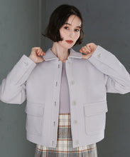 画像をギャラリービューアに読み込む, 【予約販売/11月上旬発売予定】ステンカラーポケットショートコート/TT548604