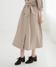 画像をギャラリービューアに読み込む, ビッグ襟付きトレンチ風ワンピース/TT547401