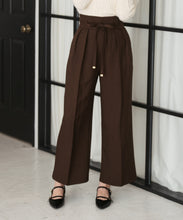 画像をギャラリービューアに読み込む, リボンベルト付ウーリッシュワイドパンツ/TT547303