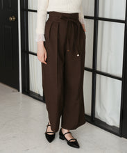 画像をギャラリービューアに読み込む, リボンベルト付ウーリッシュワイドパンツ/TT547303