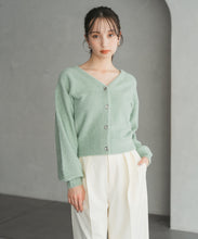画像をギャラリービューアに読み込む, Vネックシャギーカーディガン/TT548402