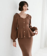 画像をギャラリービューアに読み込む, ペプラムニットスカートセット/TT547407