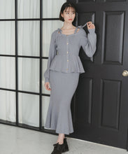 画像をギャラリービューアに読み込む, ペプラムニットスカートセット/TT547407