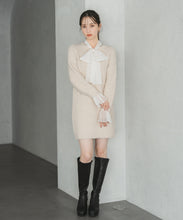 画像をギャラリービューアに読み込む, チュールボウタイラメニットミニワンピース/TT547418