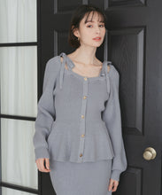 画像をギャラリービューアに読み込む, ペプラムニットスカートセット/TT547407