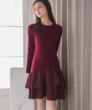 画像をギャラリービューアに読み込む, ツイードドッキングミニワンピース/MM547413