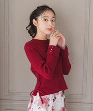 画像をギャラリービューアに読み込む, サイドレースアップミドルリブニット/MM548320