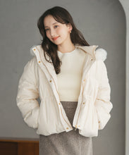 画像をギャラリービューアに読み込む, フードファー付ショートダウン/TT548602