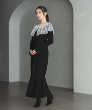 画像をギャラリービューアに読み込む, ビックレース衿マーメイドワンピース/TT547410