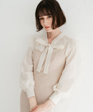 画像をギャラリービューアに読み込む, ボウタイツイードドッキンクグワンピース/TT547408