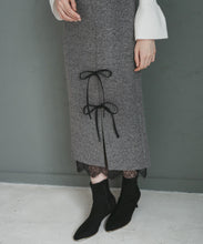 画像をギャラリービューアに読み込む, ネップツイードレーストリムスカート/TT547212
