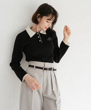画像をギャラリービューアに読み込む, 【予約販売/11月上旬発売予定】ダブル襟ポロニット/TT548301