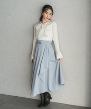 画像をギャラリービューアに読み込む, ベルト付きアシメフレアスカート/TT547216