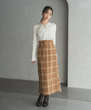 画像をギャラリービューアに読み込む, チェック柄ストレートスカート/TT547210
