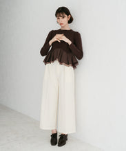 画像をギャラリービューアに読み込む, 異素材切替ペプラムニット/TT548309