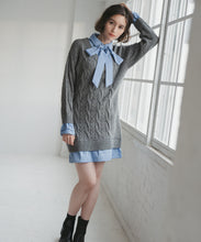 画像をギャラリービューアに読み込む, シャツレイヤードケーブルワンピース/TT547415