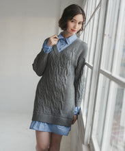 画像をギャラリービューアに読み込む, シャツレイヤードケーブルワンピース/TT547415