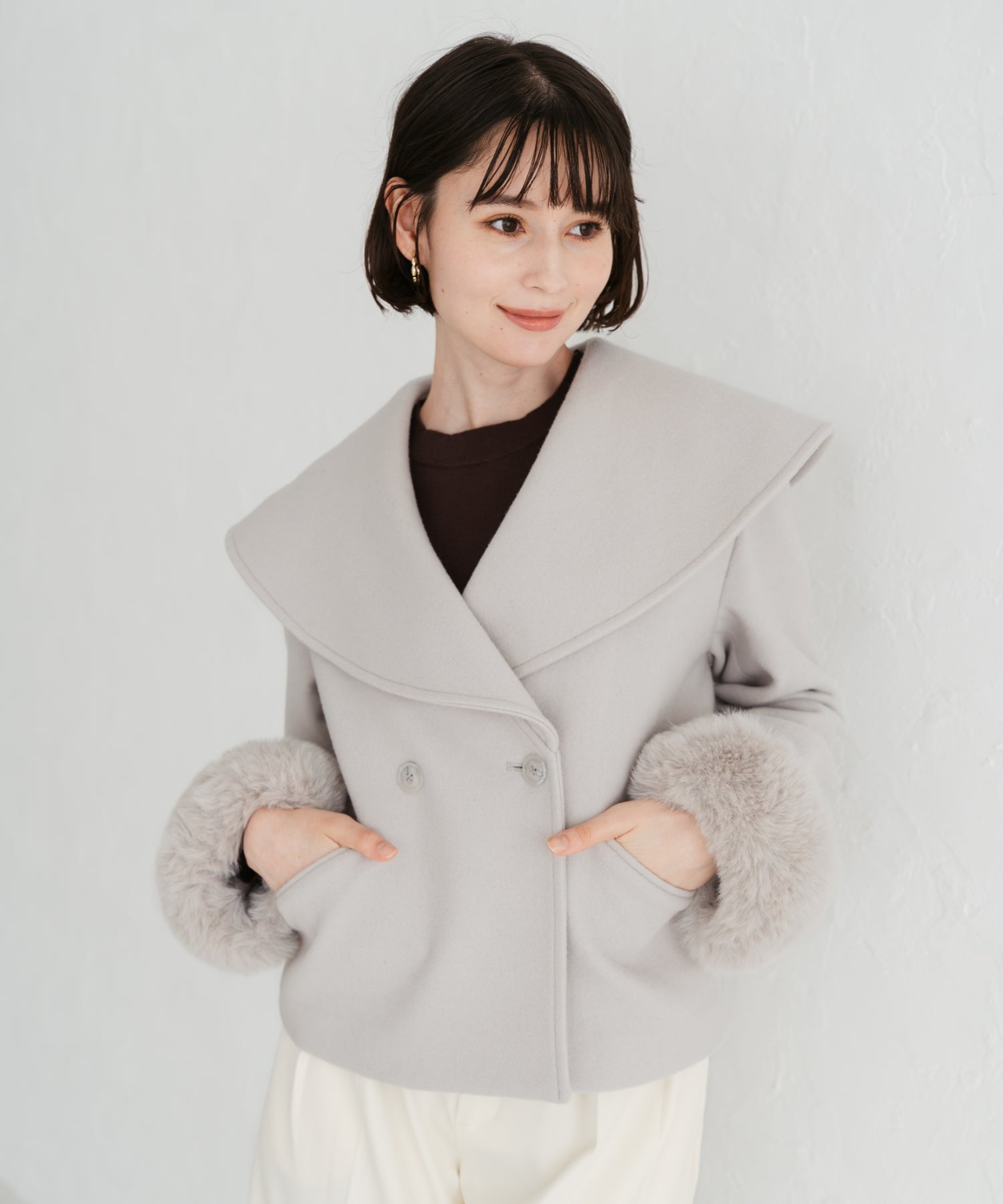 ビッグカラーショートコート/TT548603 – MISCH MASCH|31 Sons de mode