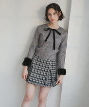 画像をギャラリービューアに読み込む, 【予約販売/12月上旬発売予定】ケーブルリボンカーディガン/TT548408