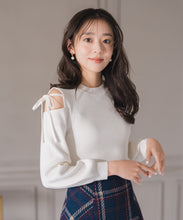 画像をギャラリービューアに読み込む, 肩開きリボンニット/MM548315