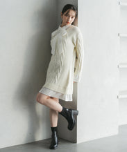 画像をギャラリービューアに読み込む, シャツレイヤードケーブルワンピース/TT547415