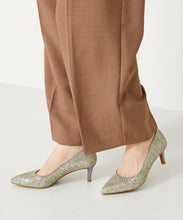 画像をギャラリービューアに読み込む, ポインテッドトゥグリッターパンプス/mor107