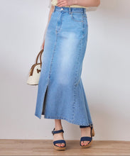 画像をギャラリービューアに読み込む, バックフレアマーメイドデニムスカート/TT517220