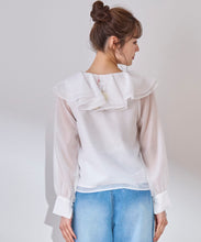 画像をギャラリービューアに読み込む, シアーフリルブラウス/TT518106
