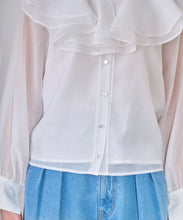 画像をギャラリービューアに読み込む, シアーフリルブラウス/TT518106
