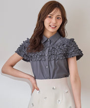 画像をギャラリービューアに読み込む, ヨークギャザーフリルブラウス/TT518109