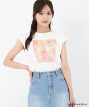 画像をギャラリービューアに読み込む, 【HIBIYA-KADANコラボ】フラワープリントノースリTEE/TT518207
