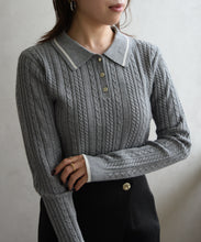 画像をギャラリービューアに読み込む, 【再入荷】ケーブルポロニット/TT538312