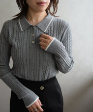 画像をギャラリービューアに読み込む, 【再入荷】ケーブルポロニット/TT538312