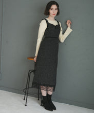 画像をギャラリービューアに読み込む, 【予約販売/11月中旬発売予定】ツイードレーストリミングジャンスカ/TT547417