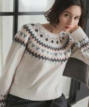 画像をギャラリービューアに読み込む, 【予約販売/11月中旬発売予定】ノルディック柄ニット/TT548315