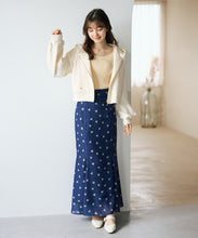 画像をギャラリービューアに読み込む, ドット×フラワーマーメイドスカート/TT617206