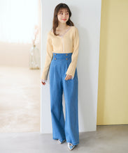 画像をギャラリービューアに読み込む, レースアップデニムワイドパンツ/TT617301
