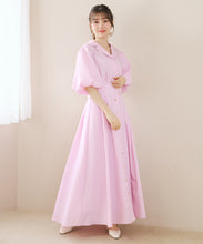 画像をギャラリービューアに読み込む, パフスリーブシャツワンピース/TT617402