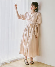 画像をギャラリービューアに読み込む, パフスリーブシャツワンピース/TT617402