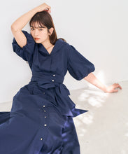 画像をギャラリービューアに読み込む, パフスリーブシャツワンピース/TT617402