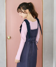画像をギャラリービューアに読み込む, 肩リボンデニムライクジャンスカ/TT617405
