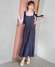 画像をギャラリービューアに読み込む, 肩リボンデニムライクジャンスカ/TT617405