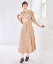 画像をギャラリービューアに読み込む, シアーボウタイ付きシャツワンピース/TT617407