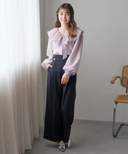 画像をギャラリービューアに読み込む, 襟プリーツシアーブラウス/TT618101