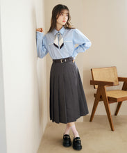 画像をギャラリービューアに読み込む, スカーフ付きシャツブラウス/TT618103