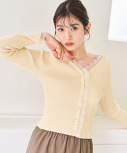 画像をギャラリービューアに読み込む, レーストリミング袖フレアニット/TT618305