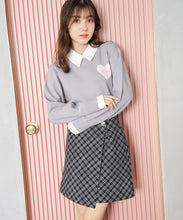 画像をギャラリービューアに読み込む, ハートモチーフ襟付きニット/TT618306